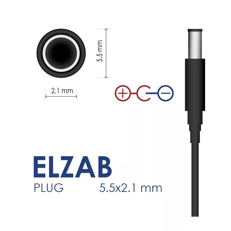 Akyga AK-PD-33 Netzteil für ELZAB Jota / K10 / Mini E Registrierkassen, 12 V, 1 A, 12 W, 5,5 x 2,1 mm, 1,5 m