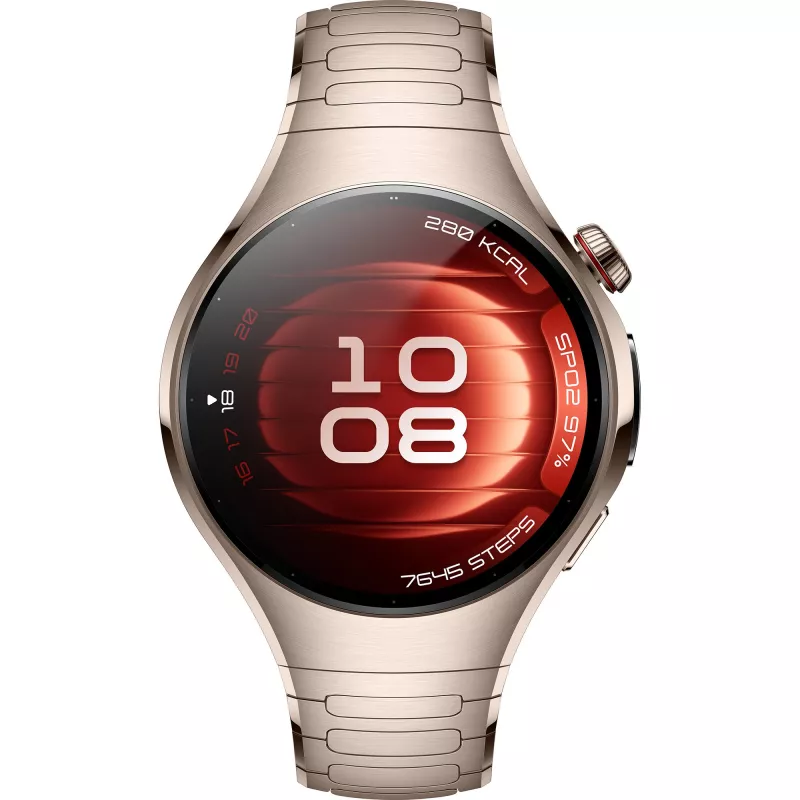 Huawei WATCH 5 Smartwatch 42 mm, 1,38" AMOLED, eSIM, Titanarmband Sand Gold