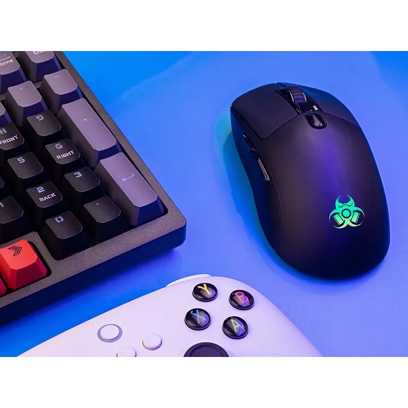 Tracer GameZone Thor RGB kabellose Gaming-Maus, 2,4 GHz + Bluetooth, 10000 DPI, Schwarz