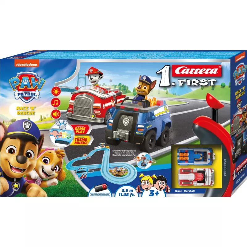 Carrera FIRST Paw Patrol Race 'N' Rescue Rennbahn-Set 20063058, ab 3 Jahren