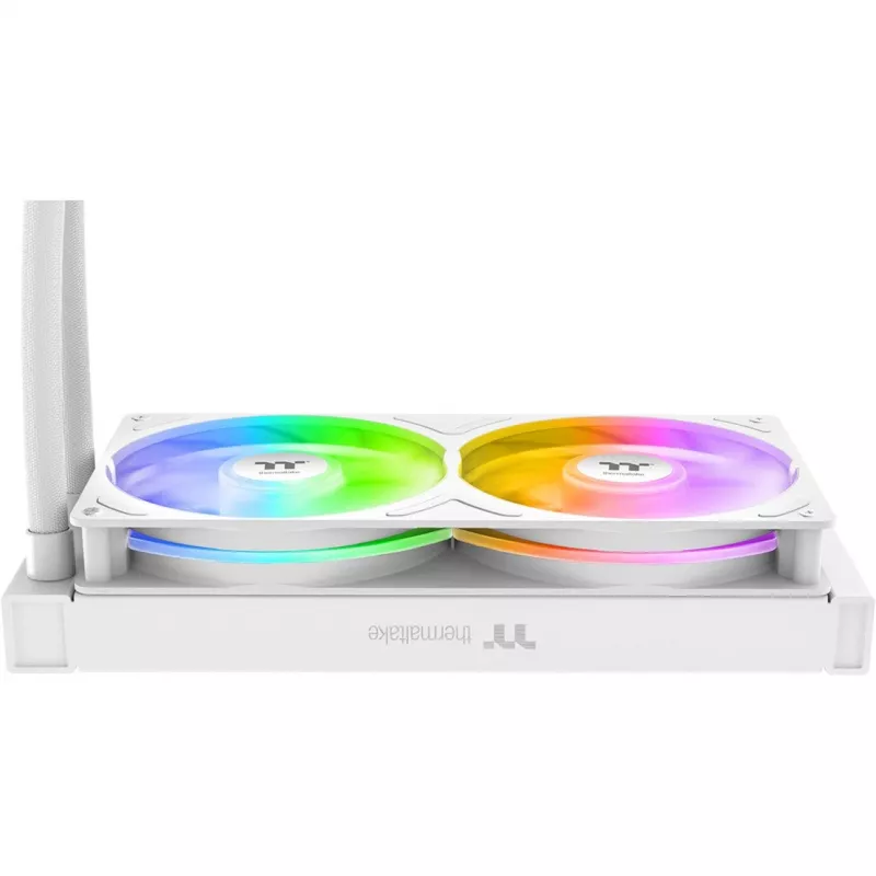 All-in-One CPU Wasserkühlung THERMALTAKE TH240-S V3 ARGB Sync Snow Edition, 240-mm-Radiator