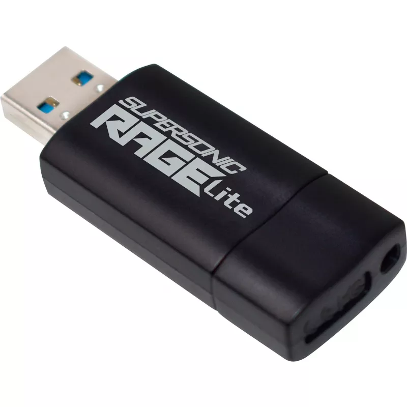 Flashdrive PATRIOT Rage Lite 1 TB 120 MB/s USB 3.2 ausziehbar Schwarz (PEF1TBRLB32U)