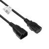 Akyga AK-UP-06 Server-Netzkabel IEC C14 auf C15, 1,8 m, schwarz