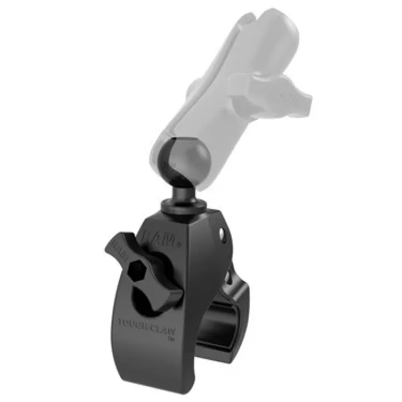 RAM Mounts RAP-B-400U Tough-Claw kleine Klemmbasis mit 1-Zoll-Kugel (2,54 cm), für Schienen von 0,625–1,14 Zoll