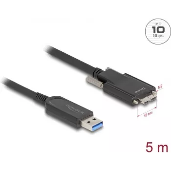Aktives optisches Kabel DeLOCK 83211 USB Typ-A Stecker auf Micro-B Stecker 5 m 10 Gbit/s