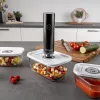 Hand-Vakuumiergerät Rommelsbacher VAC 253/S, batteriebetrieben, anthrazit, mit 3 Glasbehältern