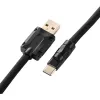 Sharkoon SGK50 Aviator Spiralkabel für SKILLER SGK50, USB-A auf USB-C, 1,85 m, Titan/Schwarz