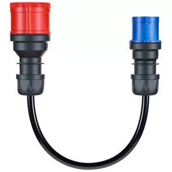 go-e Adapter Gemini flex 11 kW auf CEE blau 16 A Kabel 0,3 m