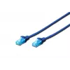 Netzwerk-Patchkabel DIGITUS Digitus CAT 5e U/UTP-Patchkabel, 5 m, U/UTP, RJ-45 – Blau