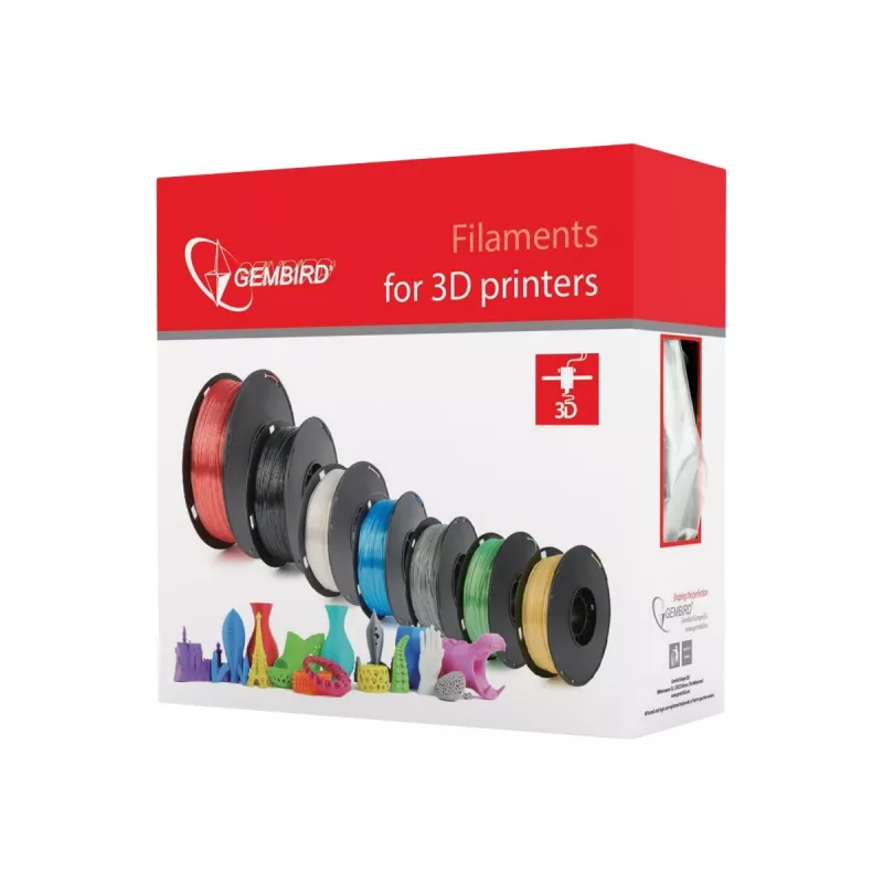 3D-Druckmaterial Gembird 3DP-PLA+1.75-02-R Rot 1 kg