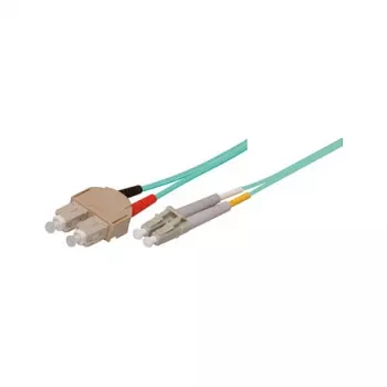 Patchkabel LWL Duplex OM3 (Multimode, 50/125) LC/SC, LSZH, umkehrbare Polarität, 3 m, Good Connections®