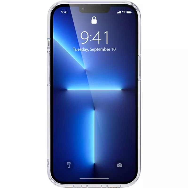 NEVOX StyleShell SHOCKFlex, Handyhülle transparent, iPhone 16 Pro Max, kompatibel mit MagSafe