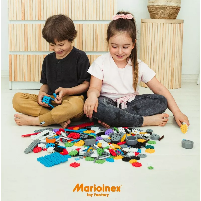 Baukasten-Set Marioinex Mini Waffle Constructor – 141 Teile, mehrfarbig, für Kinder ab 5 Jahren