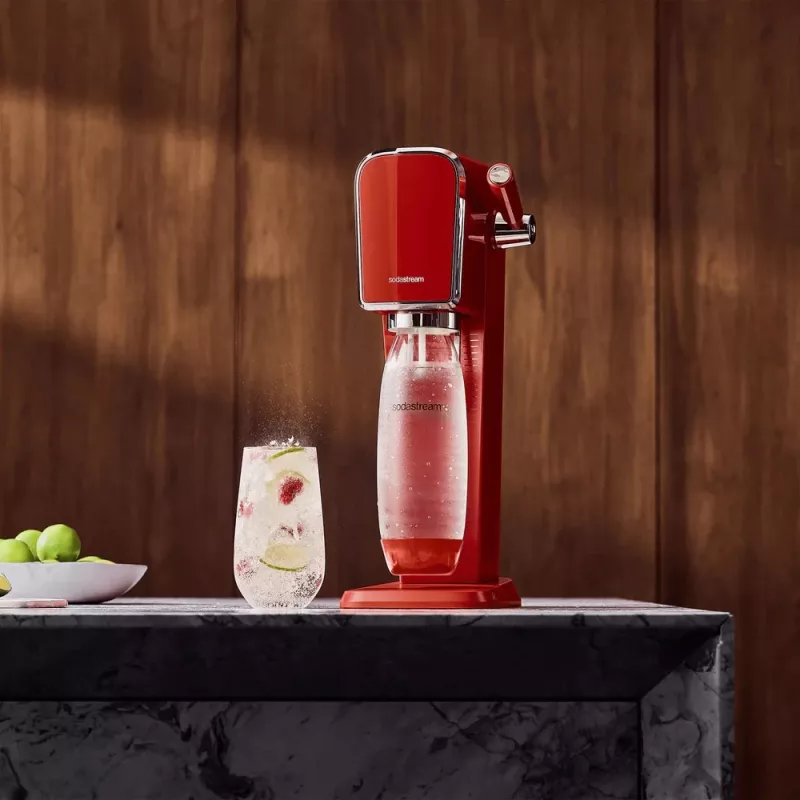 Soda Maker SodaStream Art Mandarin Red 1L Karbonisierflasche