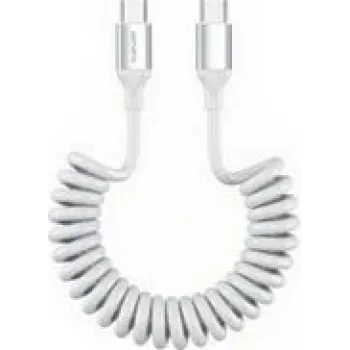 4smarts USB-C Spiralkabel 240W Weiß (4S541601)