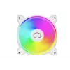 Cooler Master MasterFan MF120 Halo2 White Edition MFL-B2DW-21NP2-R2 120-mm-ARGB-Gehäuselüfter, 27 dB, 51,88 CFM, Weiß