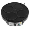 Adler AD 3093 2-in-1 doppelseitiger elektrischer Crêpe-Maker, 1600 W, Schwarz
