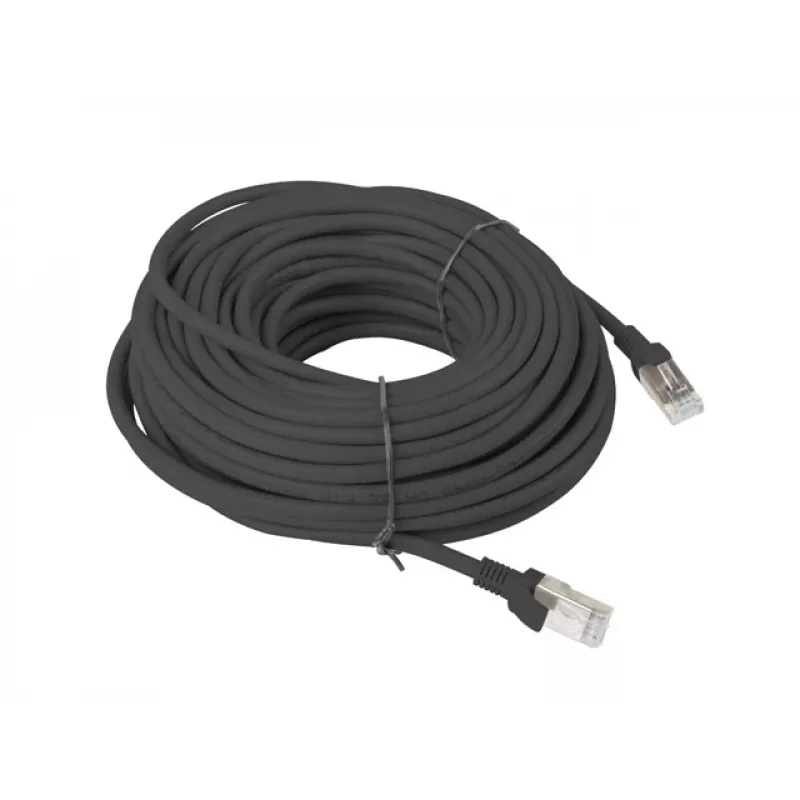 LANBERG Netzwerkkabel RJ-45 Cat5e PCU5-10CC-2000-BK, 20 m, U/UTP, CCA-Leiter, PVC-Mantel, schwarz