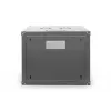 DIGITUS Professional Unique DN-19 09U-6/6-SW - Schrank - Netzwerkschrank - geeignet für Wandmontage - Schwarz, RAL 9005 - 9U - 48,3 cm (19) (DN-19 09U-6/6-SW)