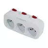 Esperanza ELK307W Elektroverteiler, 3 Steckdosen mit Schalter, weiß