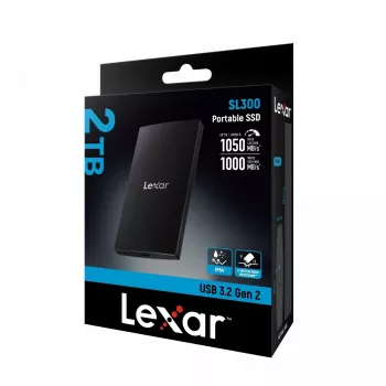Externes Solid-State-Laufwerk Lexar 2TB SSD USB Type-C 3.2 Gen 2 LSL300002T-RNBNG