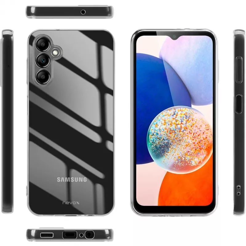 Nevox StyleShell Flex Hülle für Samsung Galaxy A15 5G / A15 4G, TPU, Transparent