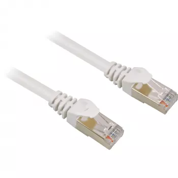 Sharkoon RJ-45 Cat6 S/FTP Patchkabel, 5 m, Weiß