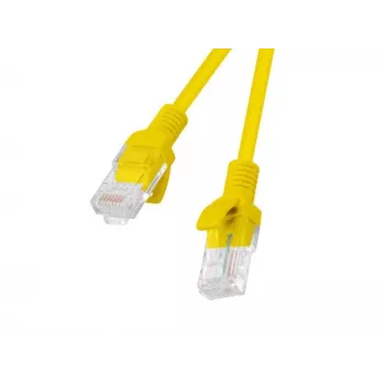 LANBERG RJ-45 Cat5e Patchkabel PCU5-10CC-0100-Y, 1 m, U/UTP, CCA-Leiter, gelb