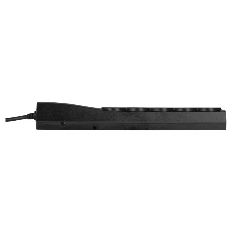 EVER Classic T/LZ09-CLA030/0000 Überspannungsschutz, 5 Steckdosen, 3 m, 250 V, Kindersicherung, LED, schwarz
