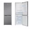 Amica FK2425.4UNTX(E) freistehende Kühl-Gefrierkombination, Gefrierfach unten, 153 l Kühlteil + 74 l Gefrierfach, FrostControl, Energieklasse E, Silber