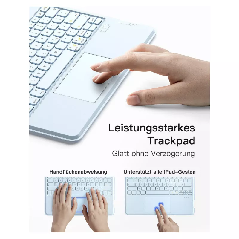 Tastatur Inateck KB04118_BLUE für iPad Air 6 Pro 12 13