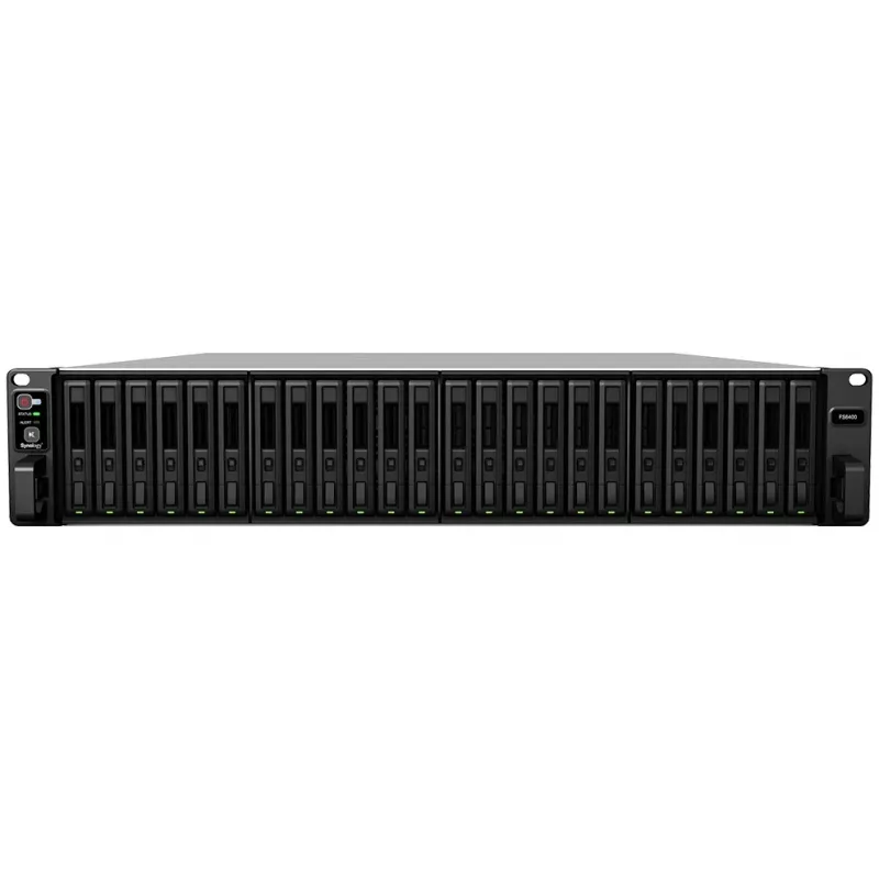 Synology FlashStation FS6400 NAS mit 24 Schächten, 2HE-Rack, Intel Xeon 4110, 32 GB DDR4