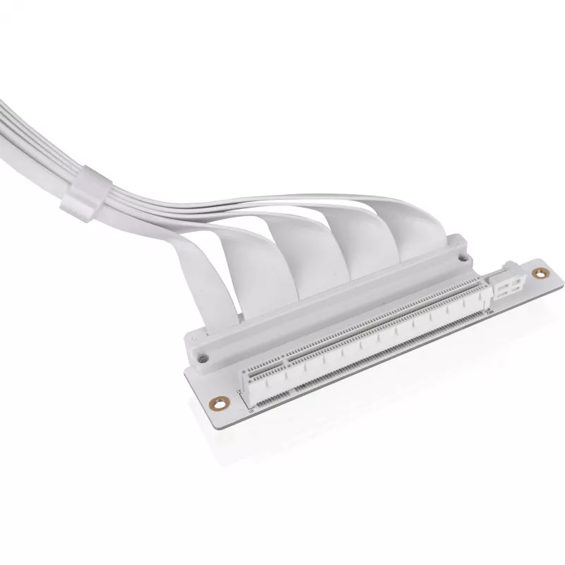 Thermaltake PCI-E 4.0 Dual 90 Degree Riser-Kabel, 40 cm, Weiß (AC-077-CO6OTN-C1)