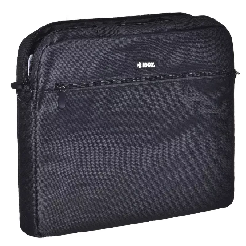 Aktentasche IBOX TN6020 für 39,6 cm (15,6 Zoll) Laptops — Nylon, schwarz, Schultergurt