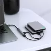 USB-Hub QOLTEC 53793 — USB 3.0 Eingang, 3× USB 2.0 Anschlüsse
