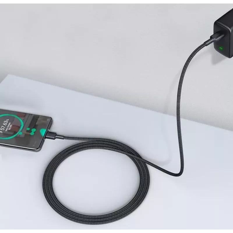 Aukey CB-CD45 USB-C-auf-USB-C-Kabel, Quick Charge, 0,9 m, schwarz