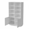 Aufbewahrungsschrank Cama Meble LIVERTI Bücherregal 100×420×1705 mm Weiß