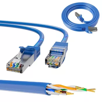 Extralink LAN Patchkabel Kat.6A RJ-45 Cat6a 5m Blau