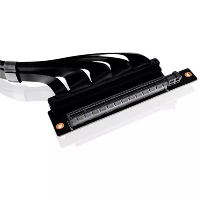 Thermaltake PCI-E 4.0 Dual-90-Grad-Riser-Kabel, 40 cm, Schwarz