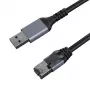 Interneto Kabel CAT6 UTP, USB3.0 Typ-A - RJ45, 1m