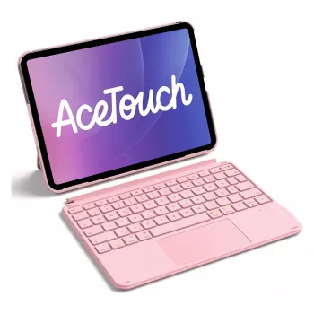 Inateck KB04122 Ace Touch Tastaturhülle für iPad 11 / iPad Air 4/5, QWERTZ, Pink