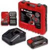 Einhell TE-CD 18/2 Li-i +22 Akku-Schlagbohrschrauber 18 V, 1250 U/min, inkl. 2,5-Ah-Akku, Ladegerät und Koffer, rot/schwarz