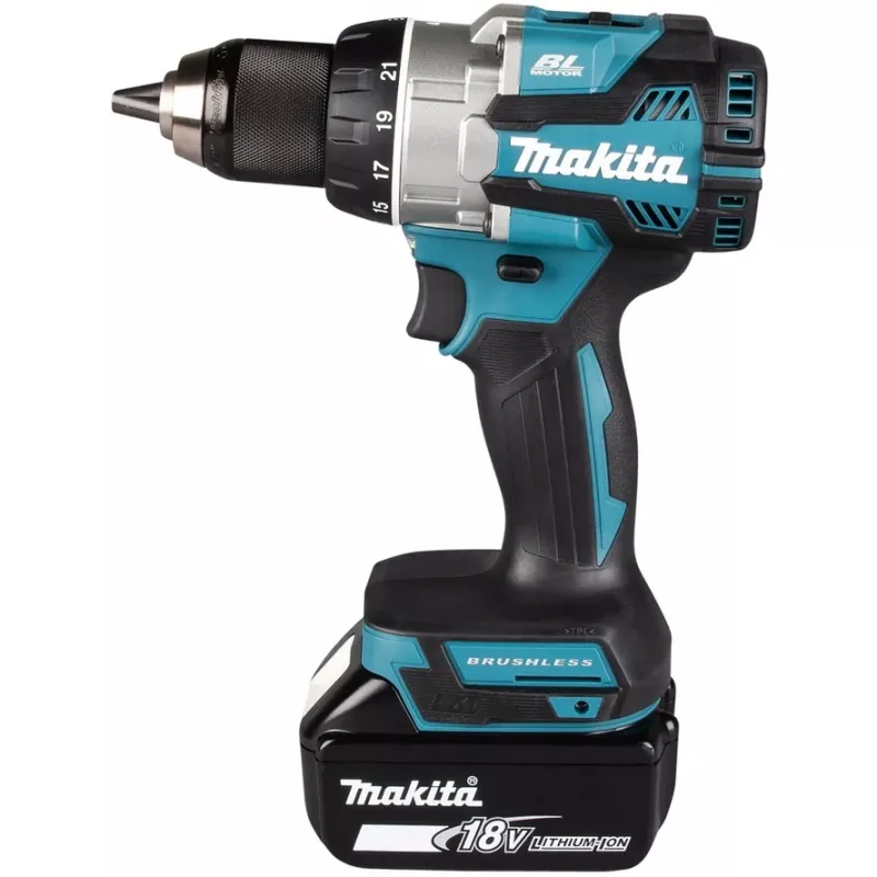 Makita DDF489RTJ Akku-Schrauber/Schlagschrauber 1800 U/min Schwarz, Blau, Stahl
