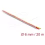Delock 19013 Silikon-Spiralkabelschlauch, 6 mm Durchmesser, 20 m, transparent