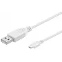Microconnect USBABMICRO0,30W USB-Kabel USB 2.0 0,3 m USB A Micro-USB B Weiß
