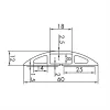 ROLINE Kabelkanal TPE Flex, 60 mm, schwarz, 1,8 m (19.08.3105)