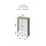 Cama Meble LOTTA 2D2D Kleiderschrank, weiß + Eiche Sonoma