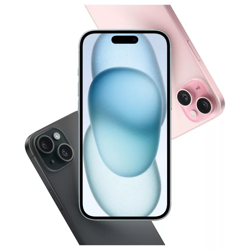 Apple iPhone 15 Plus Smartphone 17 cm (6,7") Dual-SIM 512 GB A16 48 MP iOS 17 Blau (MU1P3ZD/A)