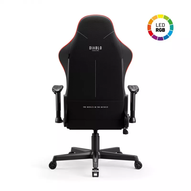Gaming-Stuhl Diablo X-Starter Schwarz LED — Diablo X-Starter Gaming-Stuhl mit integrierter LED-Beleuchtung