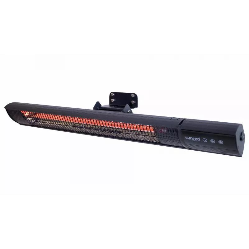 Infrarot-Heizstrahler SUNRED RD-DARK-25, 2500 W, Wandmontage, IP55, schwarz